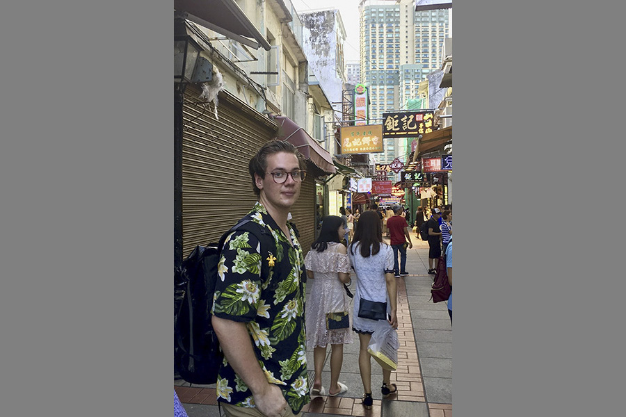 Austin Saunders in China