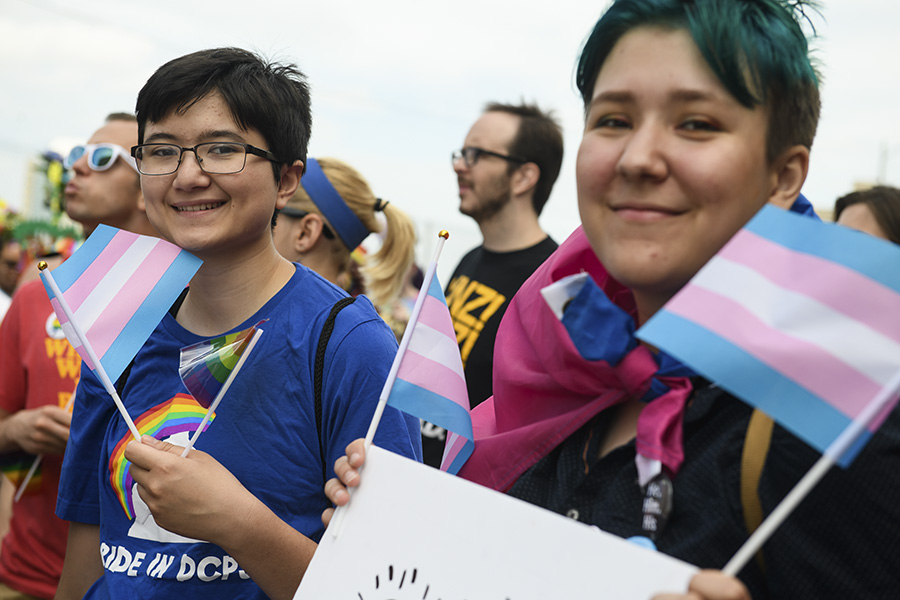 A photo of CMU's representation in the People's Pride Parade