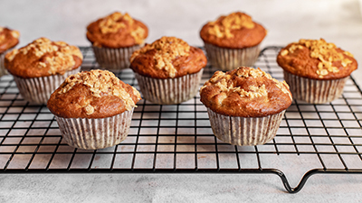 Image of muffins on a cooling rack