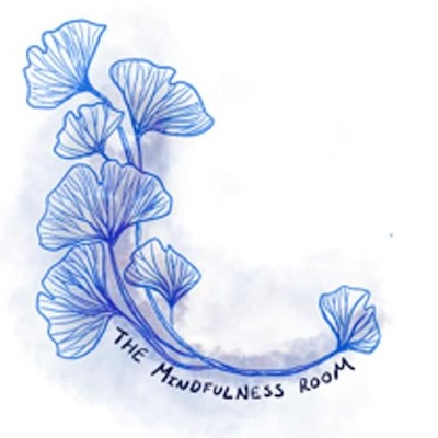 Drawing of a flower and text the mindfulness room