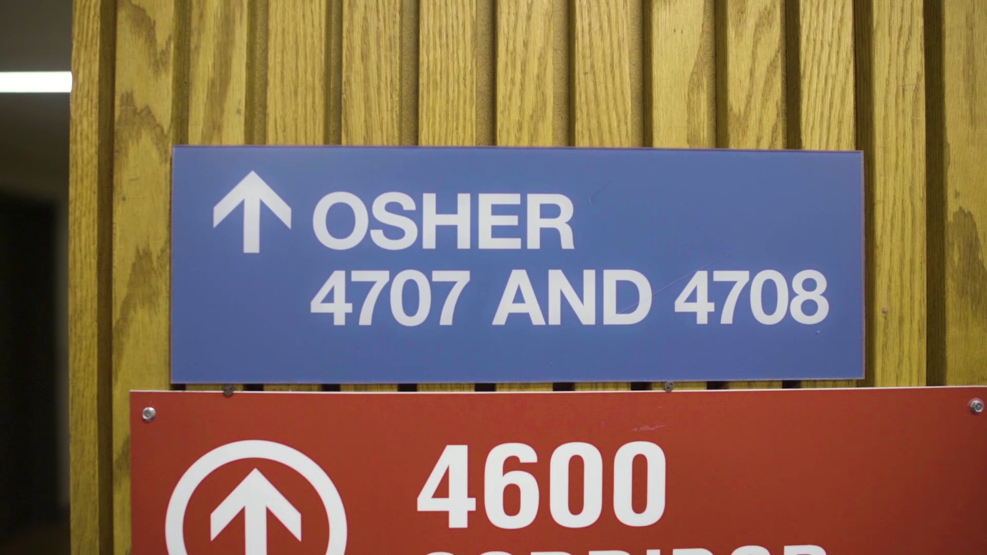 Wean Hall Osher sign