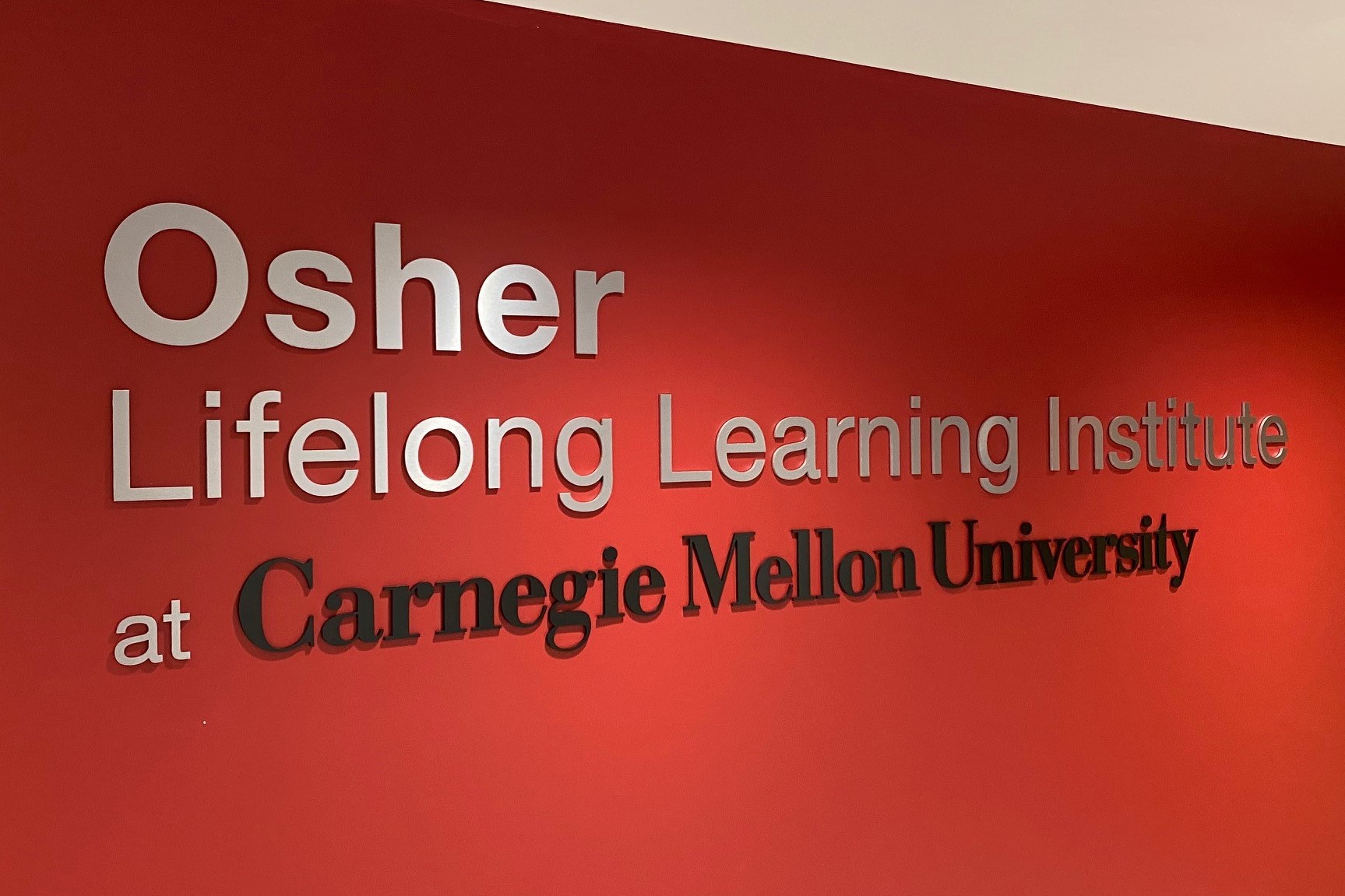 Osher Lifelong Institute sign