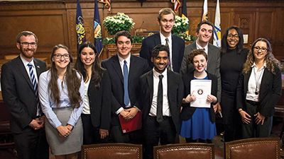 CMU Students at City Council