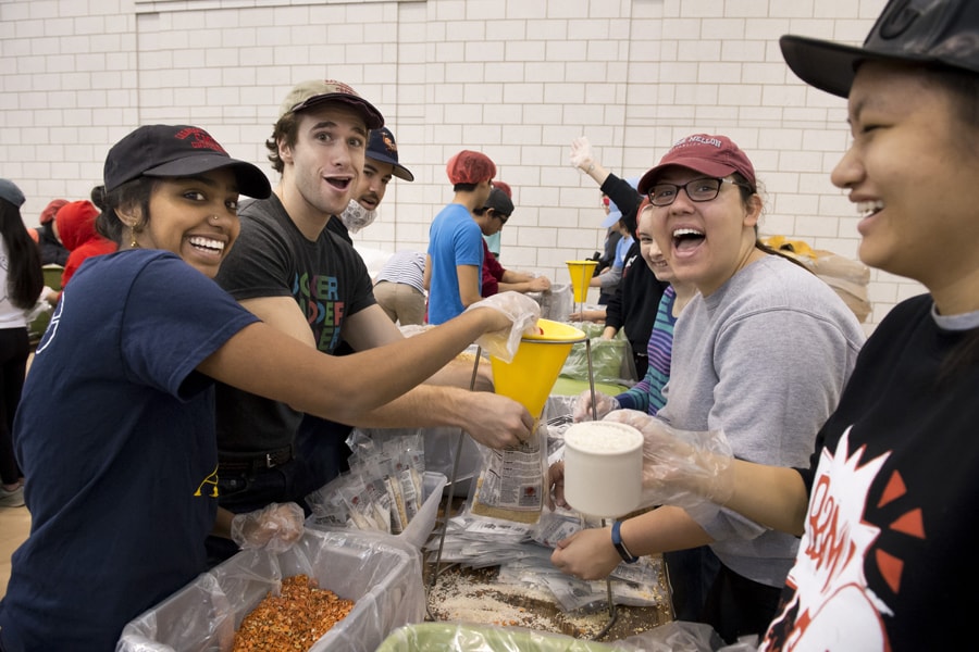 Rise Against Hunger meal packaging event