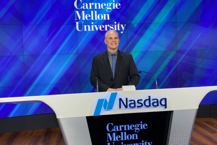 image of Randy Trzeciak at the NASDAQ Opening Bell