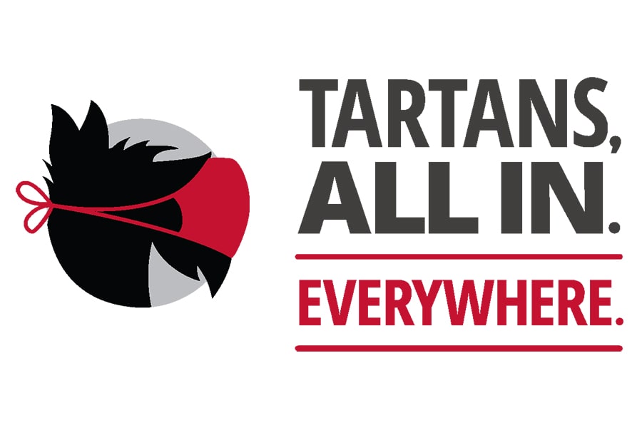 Tartans, All In. Everywhere Logo