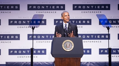 Obama at WH Frontiers Conference