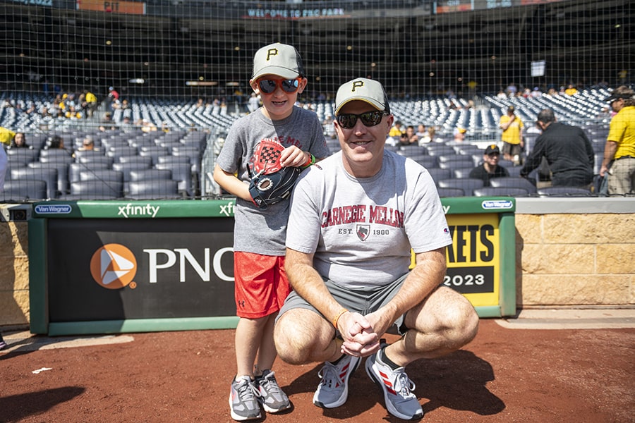 Father and son at PNC Park