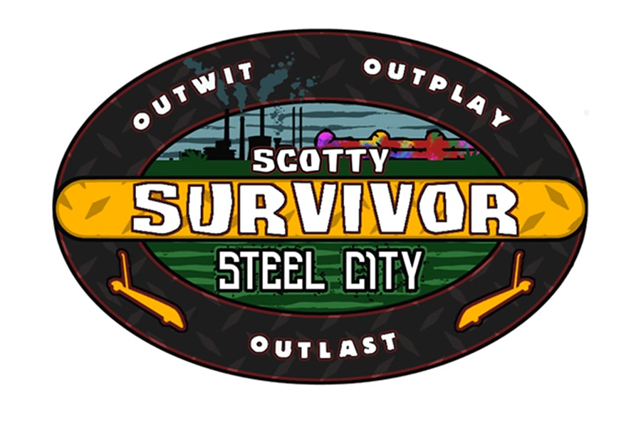 Scotty Survivor: Steel City Logo