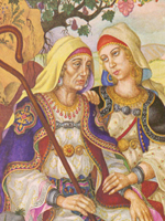 image from The Book of Ruth illustrated by Arthur Szyk