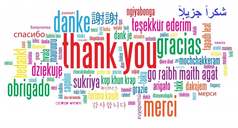 Thank you in many languages