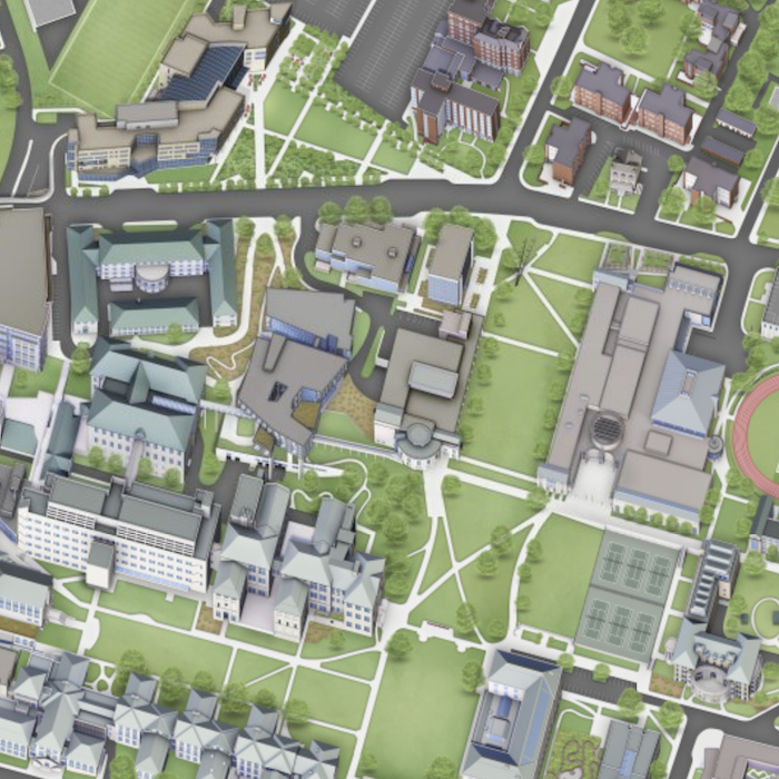 screenshot of portion of CMU campus map