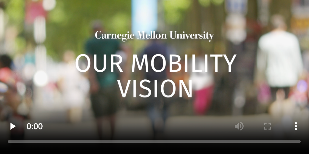 video screenshot that links to CMU's overall philosophy on campus mobility