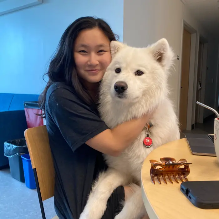 LiLi poses with Cannoli 