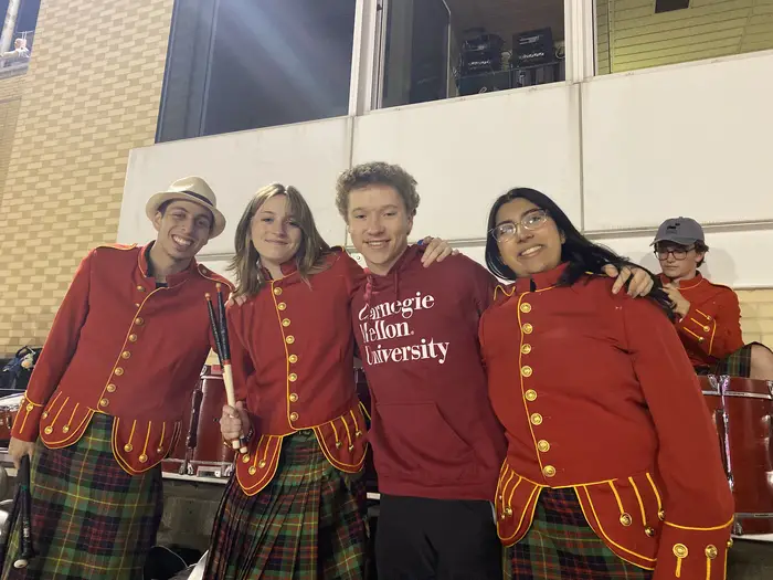 Jonathan and friends pose for a photo