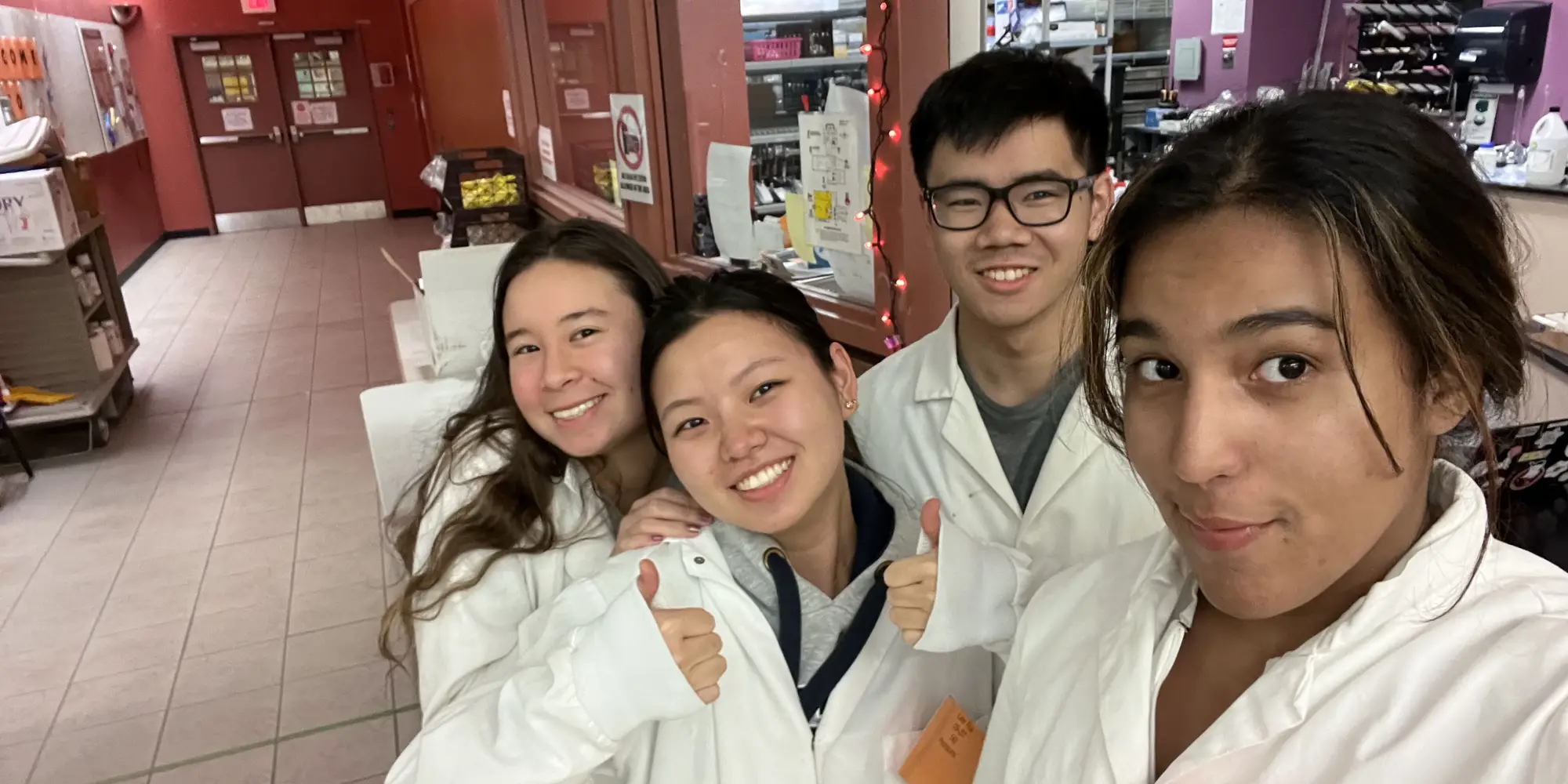 image of Rebecca and classmates