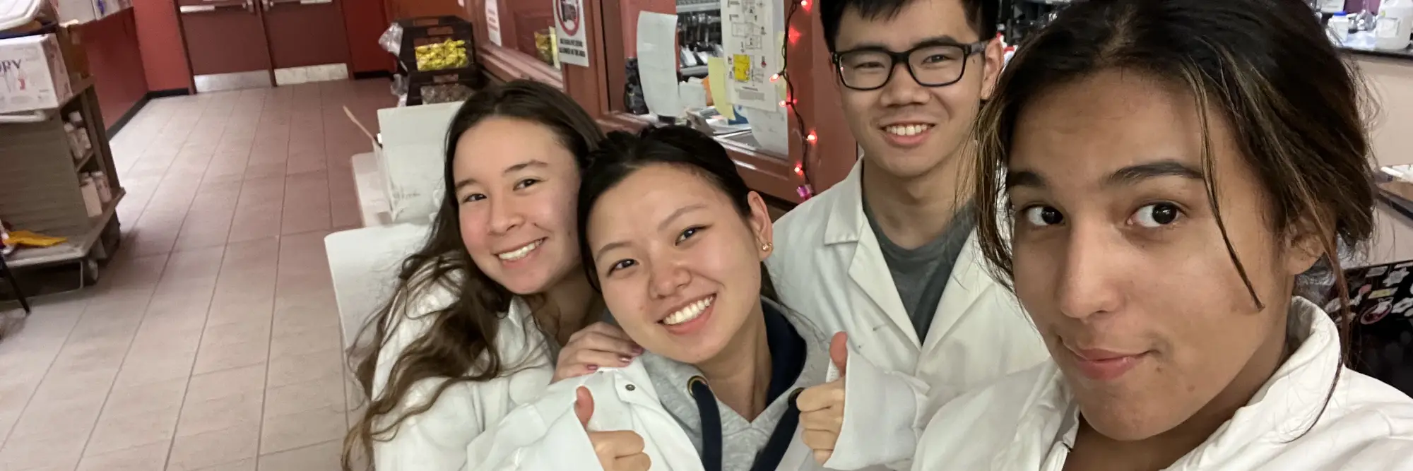 image of Rebecca and classmates