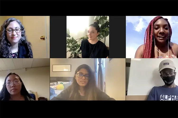 Current CMU biology program students and Dr. Amanda Willard, Director of Undergraduate Studies, lead a virtual information session about the biology program.