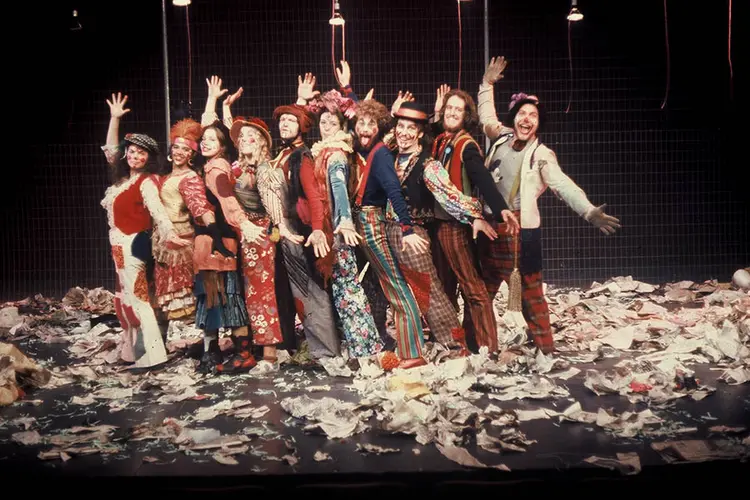 Original cast of Godspell from 50 years ago.