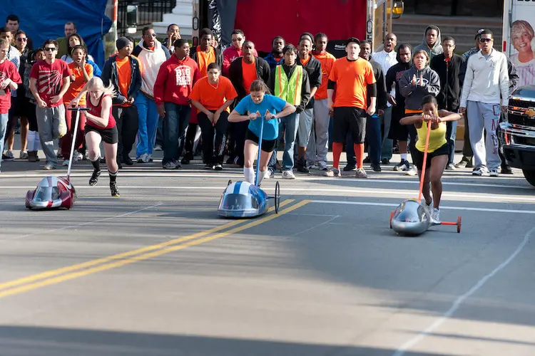 CMU students participate in Buggy races during Spring Carnival