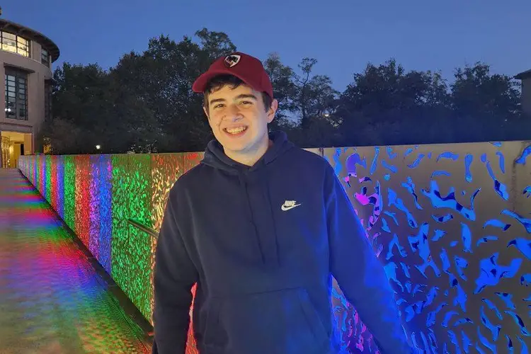 student smiling