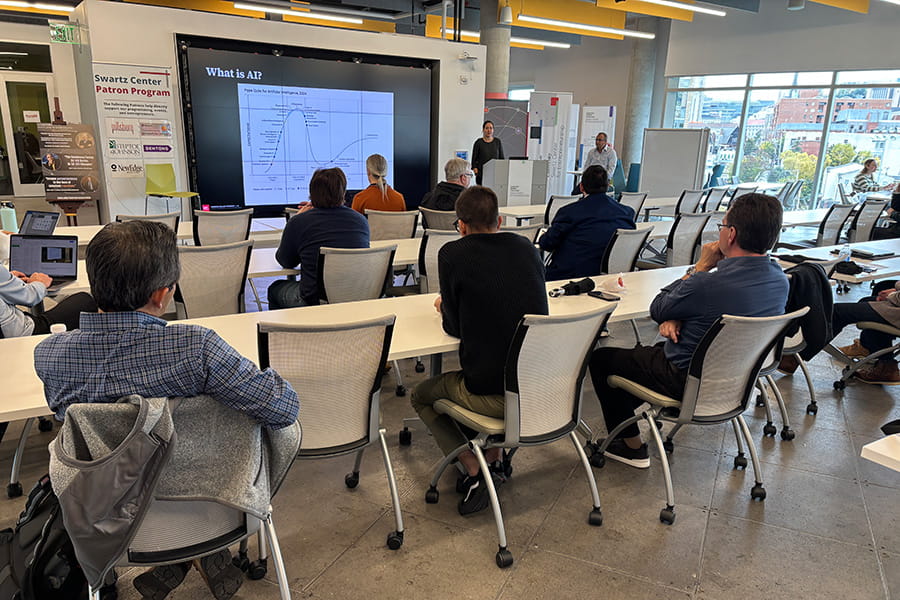 Image of a workforce development workshop in AI-SDM
