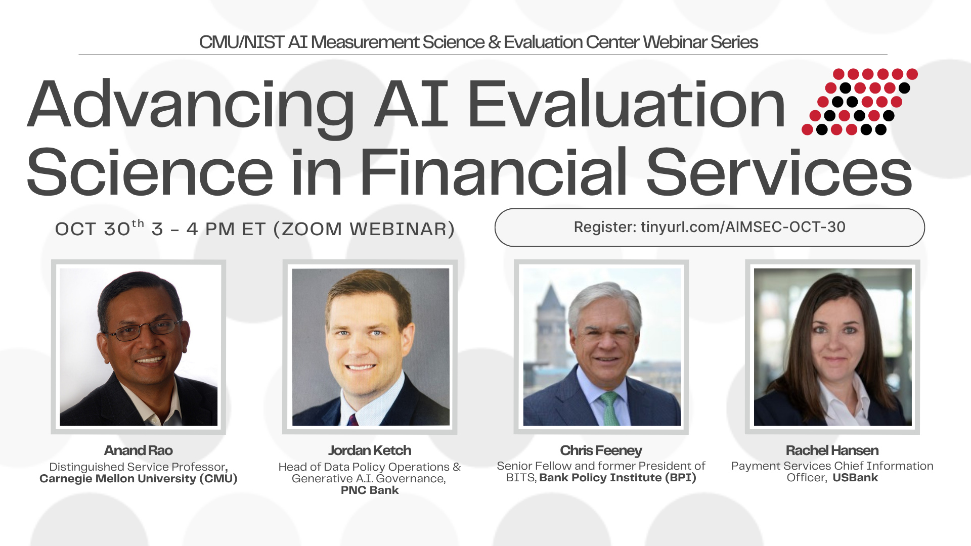 AIMSEC Webinar: Advancing AI Evaluation Science in Financial Services