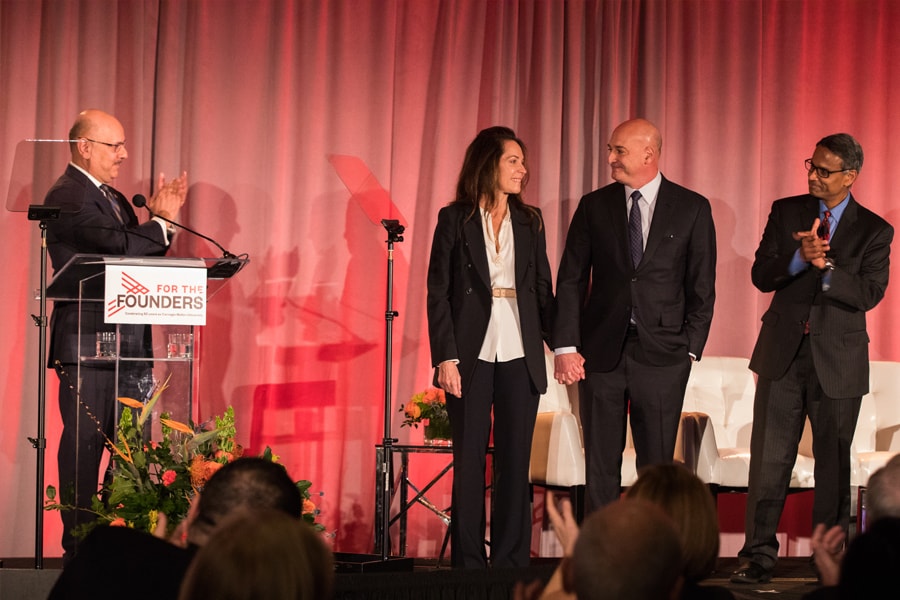 Image of Farnam Jahanian, Suzanne Kelley, Keith Block and Dean Ramayya Krishnan