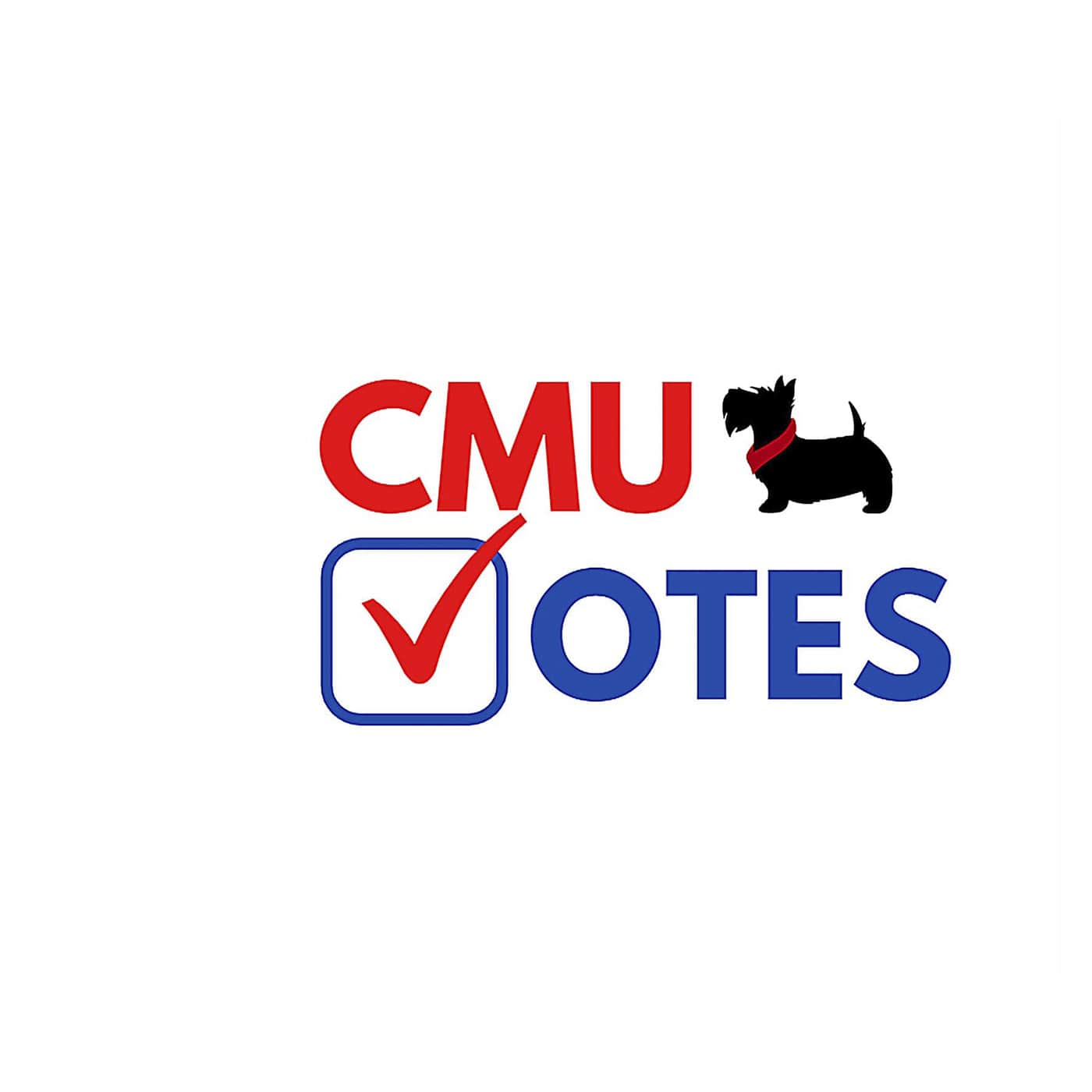 A graphic that reads CMU Votes with a picture of Scotty