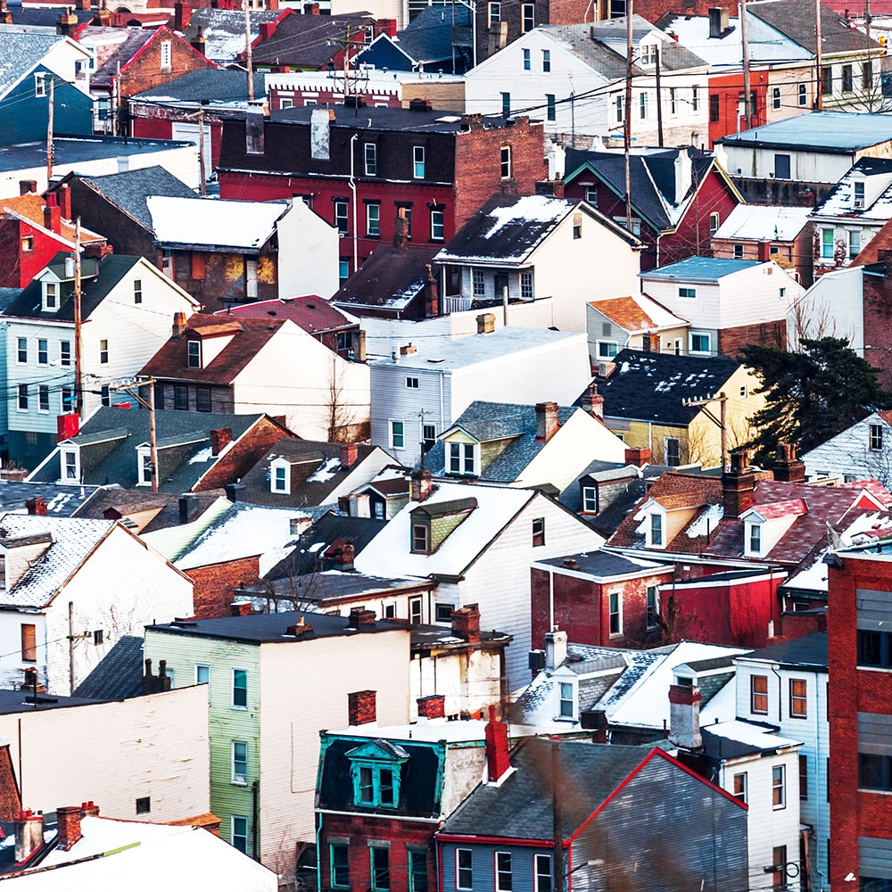 Pittsburgh rooftops