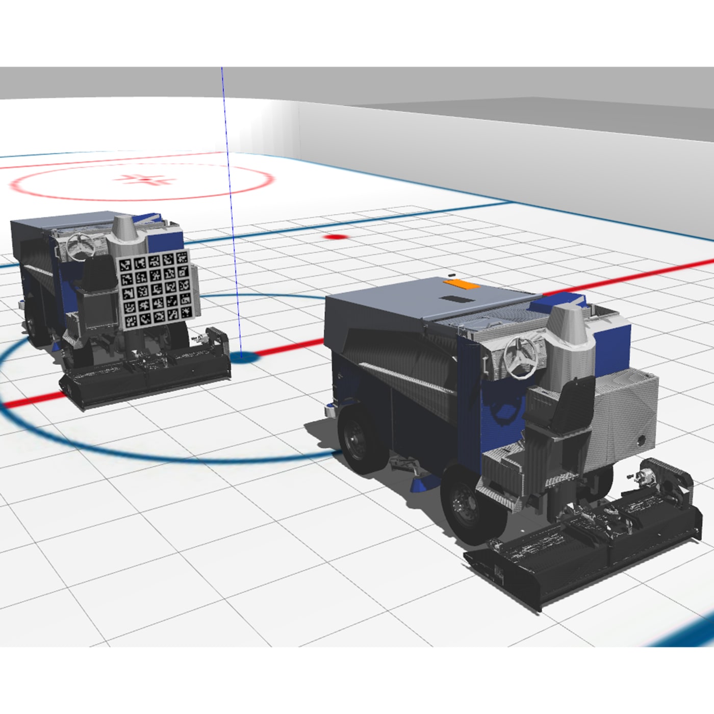 An autonomous Zamboni machine simulation