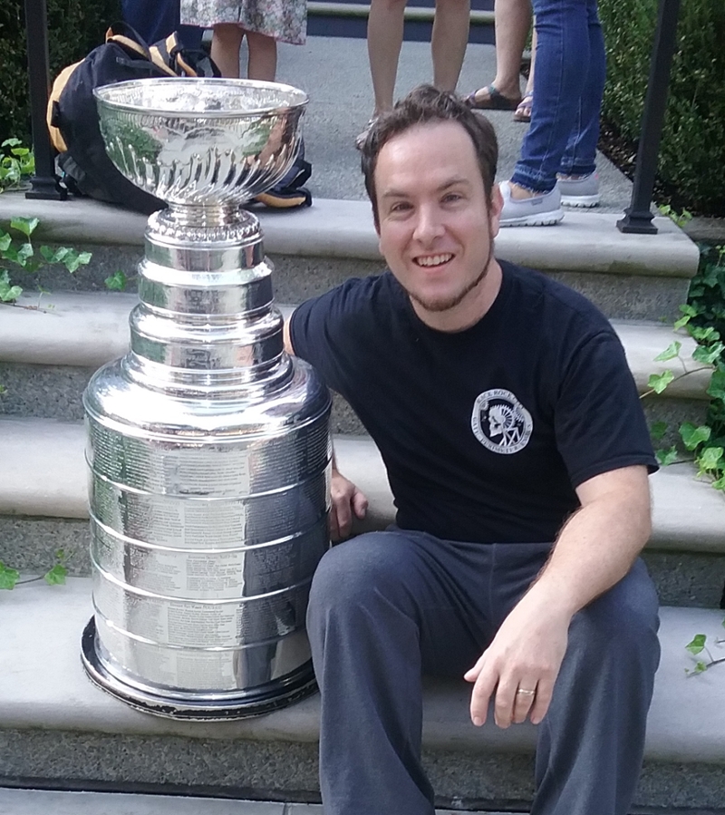 Eric Yttri with Stanley Cup