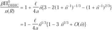 pressure in simplified DHHC approximation