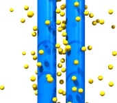 counterions around two charged rods