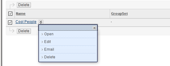 Group Context Menu Screenshot