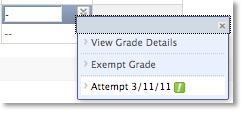 Assign Grade by Attempt Screenshot