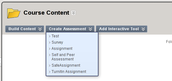 Create Assessment Screenshot