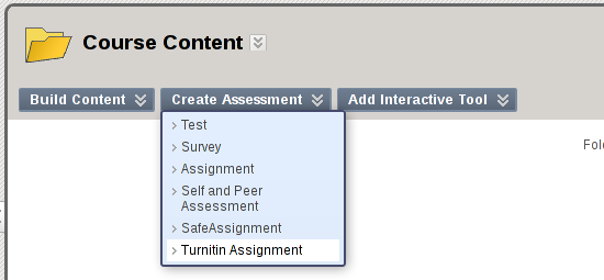 Create Turnitin Assignment Screenshot