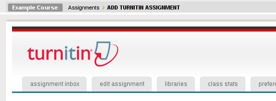 Turnitin Dashboard Screenshot