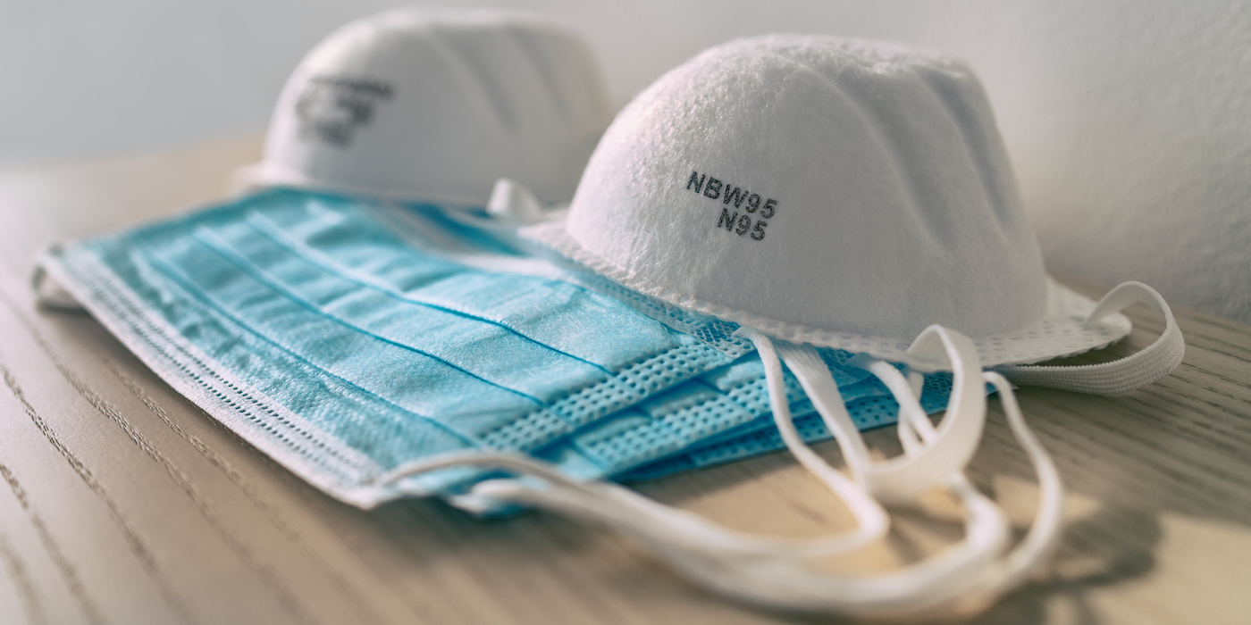 A set of medical masks