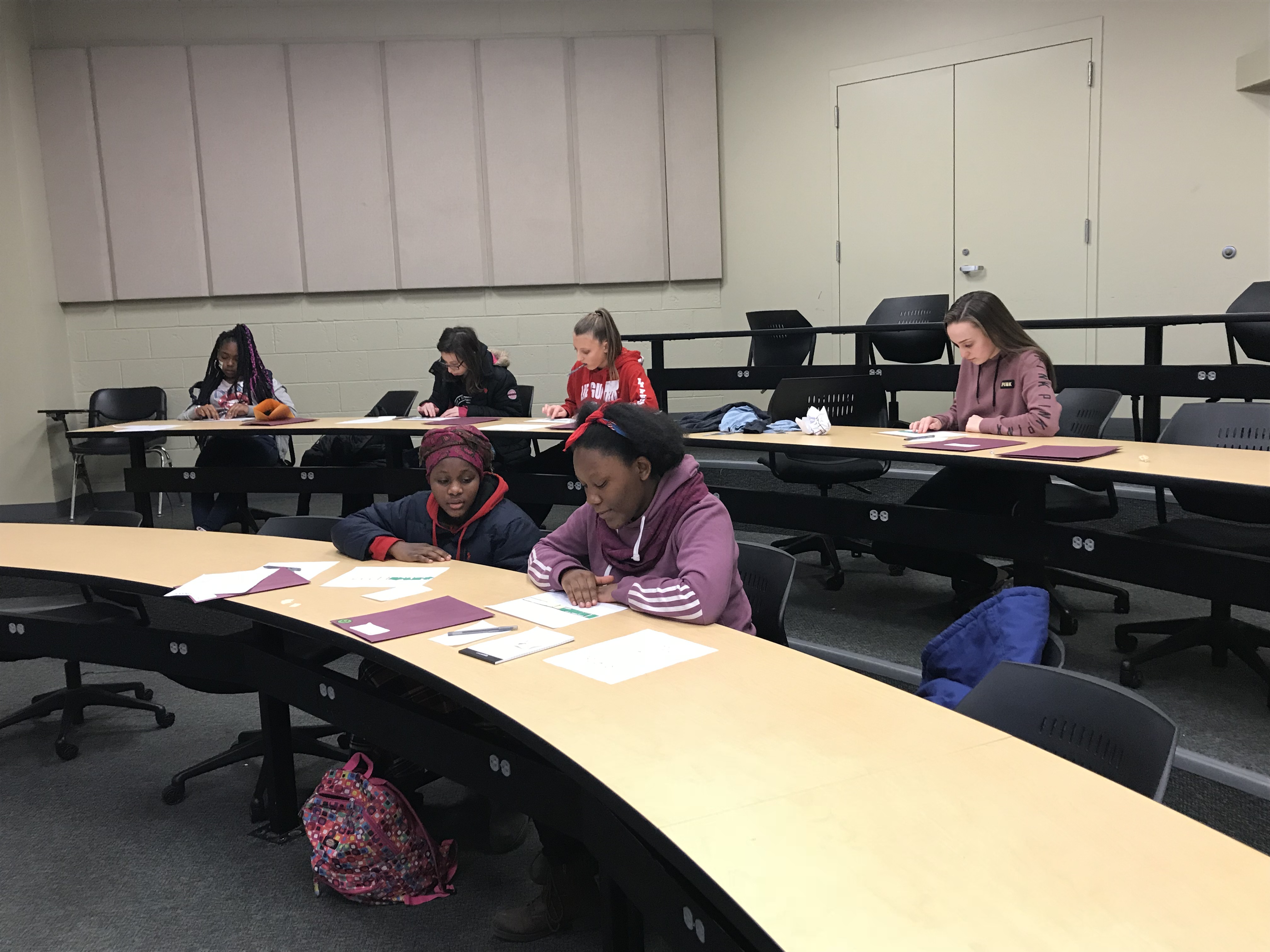 Students in one of the sessions of the BME class.