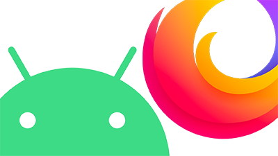 Image of Android logo and the Firefox logo.