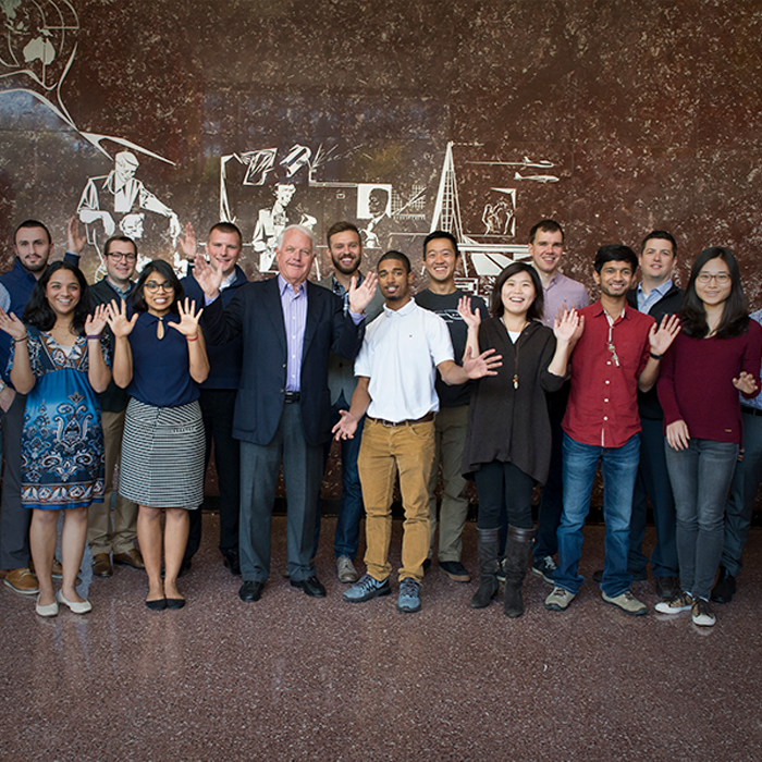 Group of people pose from Swartz Center for Entrepreneurship