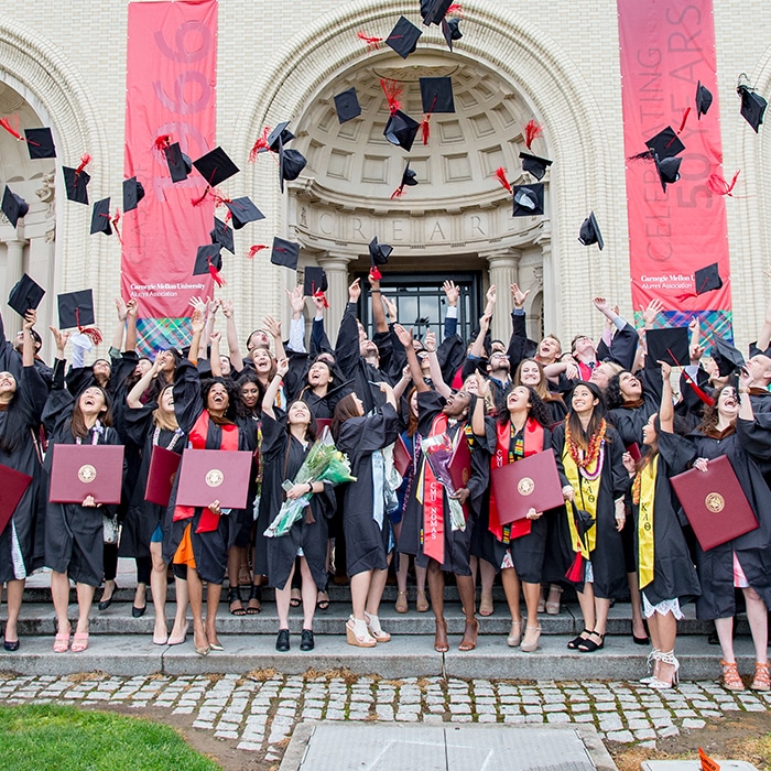 CMU students graduating.