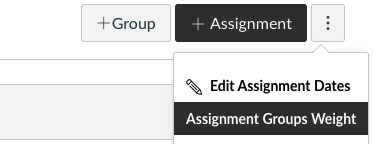 Assignment Groups Weight Selection
