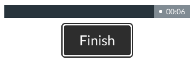 canvas finish recording button