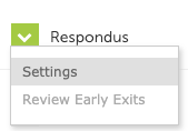 the “Settings” option from the drop-down menu