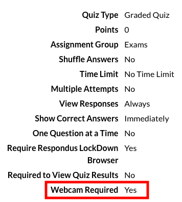 Quiz Settings