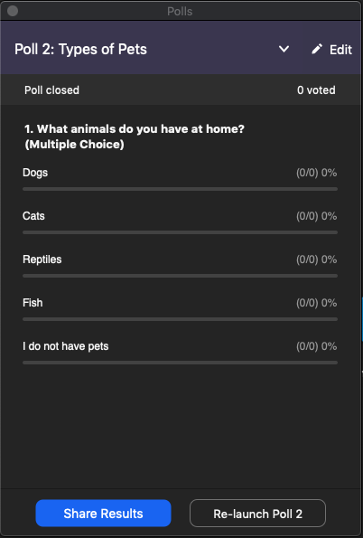 Zoom User Interface