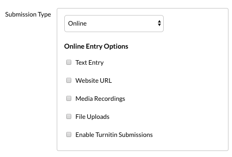 submission type area